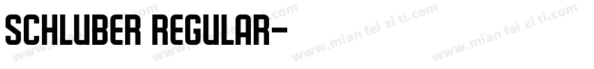 Schluber Regular字体转换